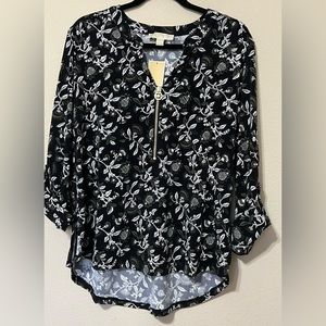 G - Michael Kors Black/White Floral Top